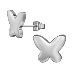 Titan Ohrringe Ohrstecker mit Schmetterling