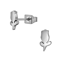Titan Ohrringe Ohrstecker mit Tulpe
