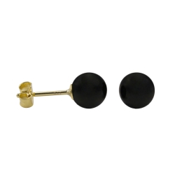 333 Gold Ohrringe Ohrstecker mit Onyx