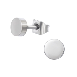 Titan Ohrringe Ohrstecker mit Kreis