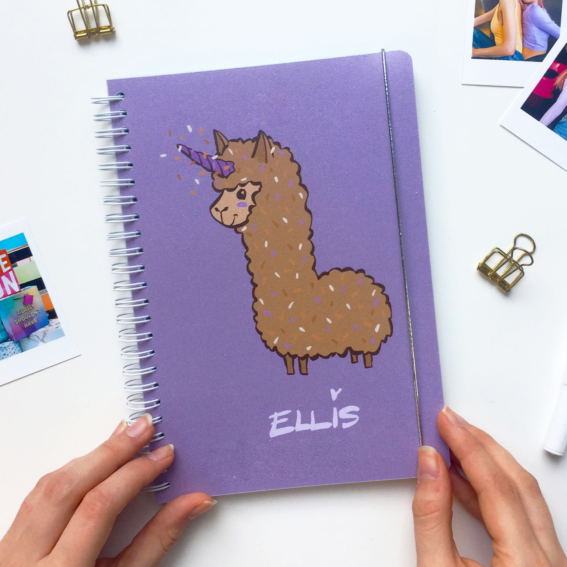 Notizbuch DIN-A4 Spiralbindung selbst gestalten