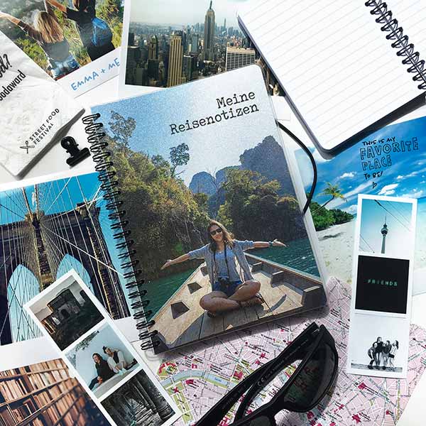 Notizbuch DIN-A5 Spiralbindung selbst gestalten