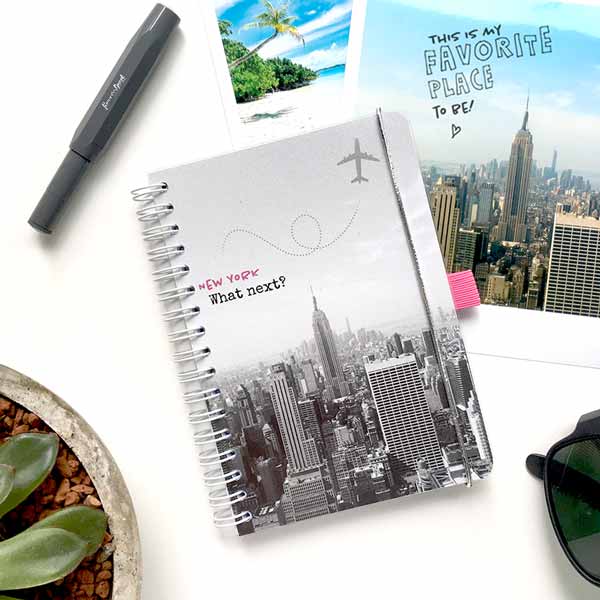 Notizbuch DIN-A6 Spiralbindung selbst gestalten