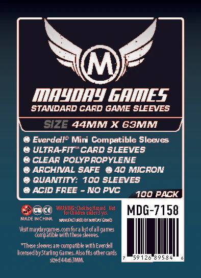 Standard Everdell Mini Compatible Sleeves (100pcs) 44mm x 63mm - 7158