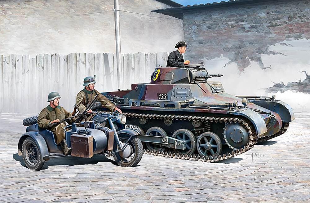 Panzer I Ausf. B & Motorrad