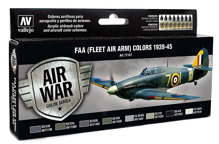 FAA (Fleet Air Army) 1939-1945 - Air War - Farbset - 8 x 17 ml