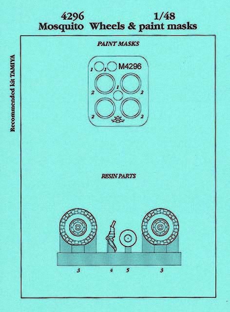 Mosquito - Wheels & paint masks [Tamiya]