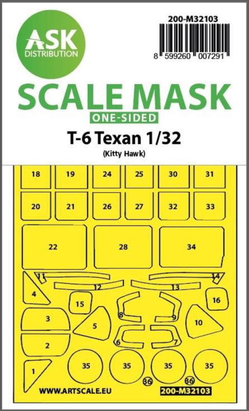 T-6 Texan - One-sided express fit mask [Kitty Hawk]
