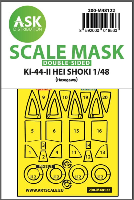 Ki-44-II HEI SHOKI - Double-sided express mask, self-adhesive and pre-cutted [Hasegawa]