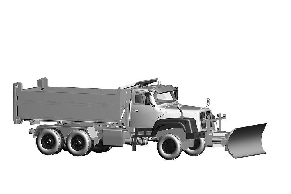 Saurer D330N 6x6 Kipper Militär mit Schneeräumer