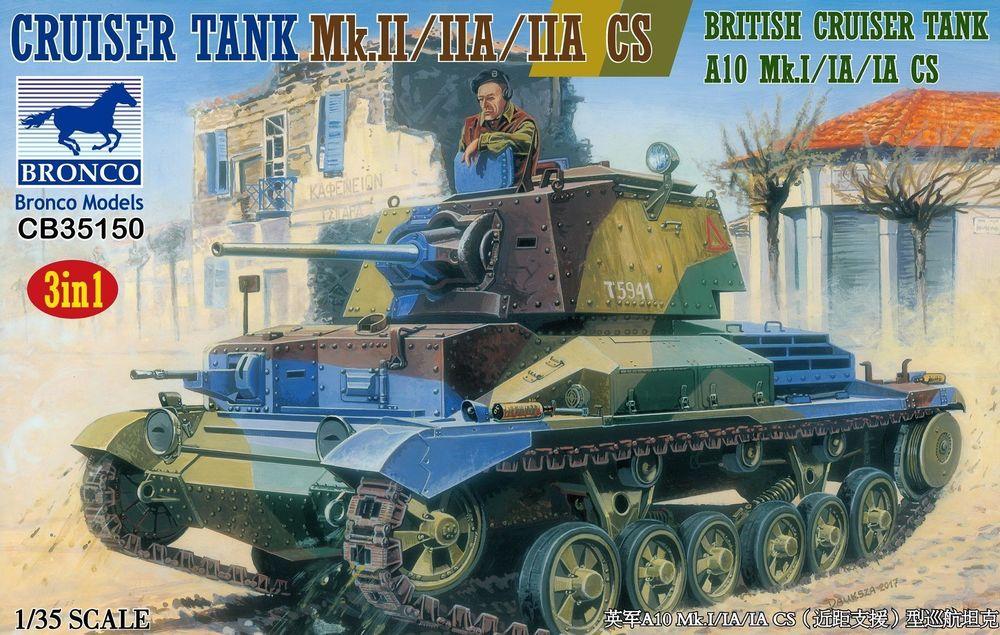 Crusier Tank Mk.II/IIA/IIA CS British Crusier Tank A10 Mk.I/IA/IA (3in1)