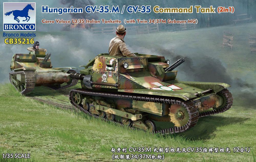 Hungarian CV-35.M/CV-35 Command Tank(2in1)Carro VeloceL3/35 Itali Tankette