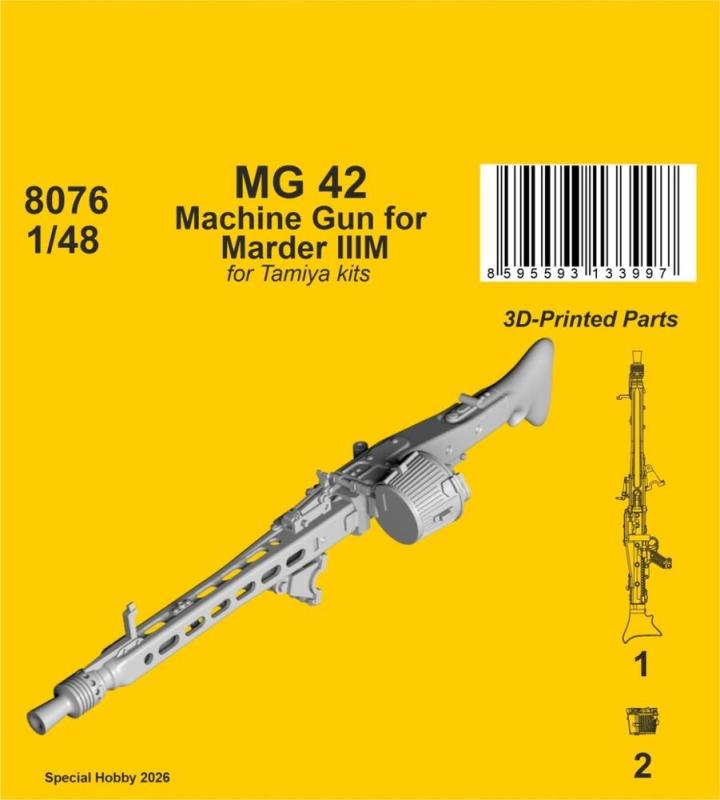 MG 42 Machine Gun for Marder IIIM [Tamiya]