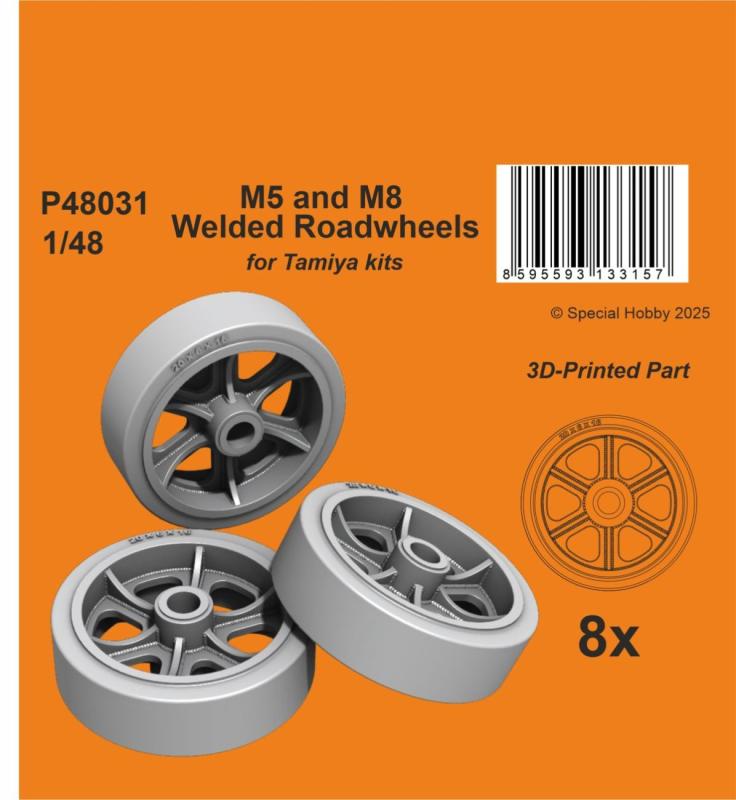 M5 and M8 Welded Roadwheels [Tamiya]