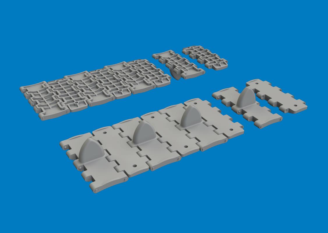 T-34 waffle tracks - Print [Tamiya]