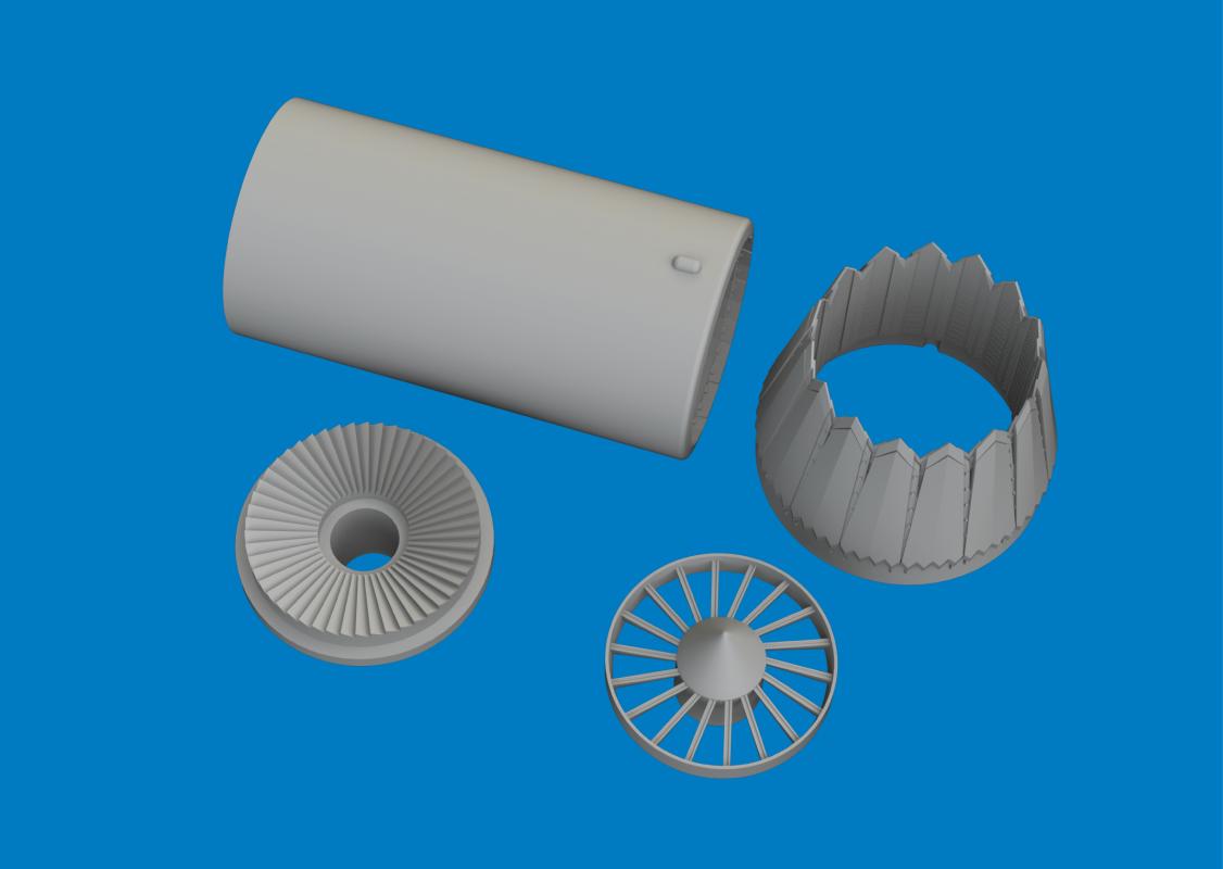 F-35C - Exhaust nozzle - Print [Tamiya]