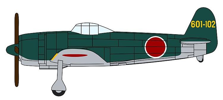 Japanisches Flugzeug-Set für Flugzeugträger