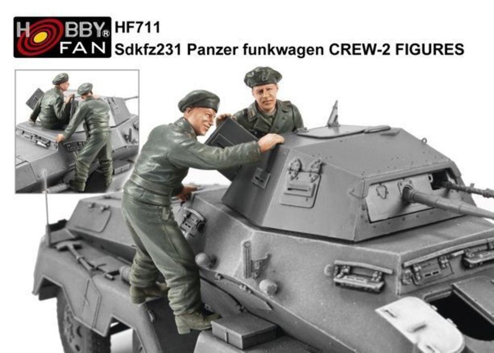 Sd.Kfz 231 Panzer Funkwagen Crew - 2 Figuren