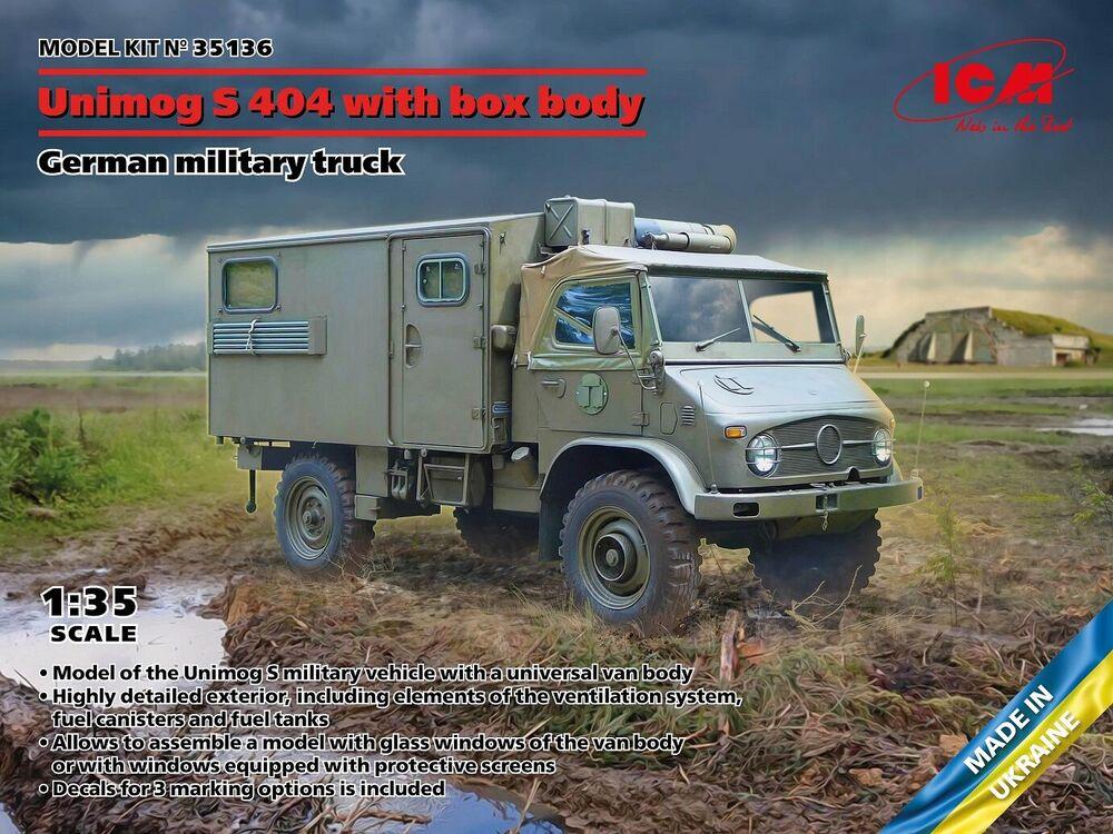 Unimog S 404 with box body - German military truck