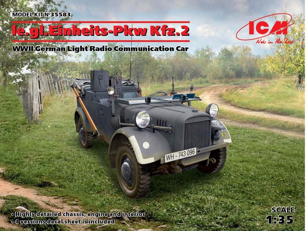 le.gl.Einheitz-Pkw KFZ.2 - WWII German Light Radio Communication Car