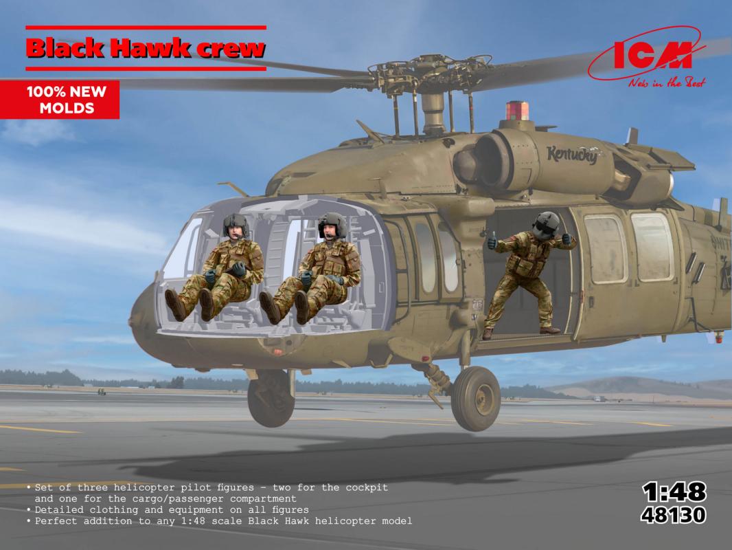 Black Hawk crew (3 figures)