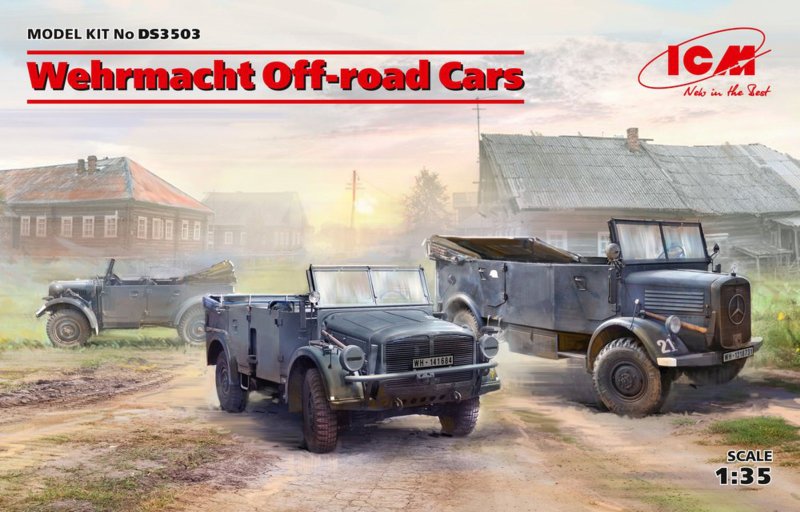 Wehrmacht Off-road Cars (Kfz1,Horch 108 Typ 40, L1500A)