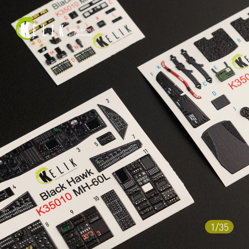 MH-60L Black Hawk - Interior 3D-Decals [Kitty Hawk]