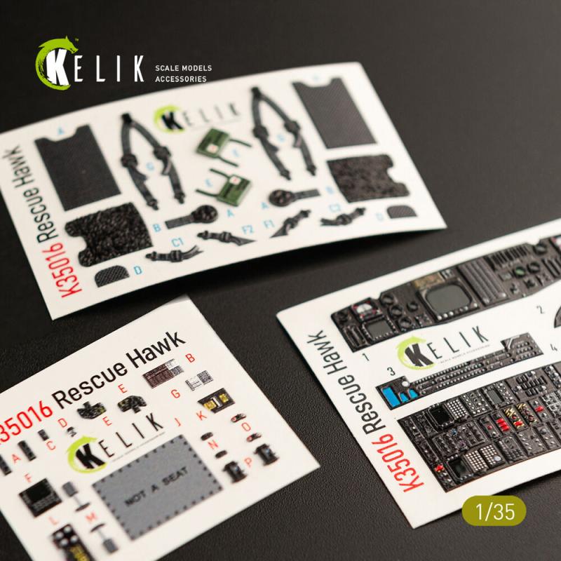 HH-60H Rescue Hawk - Interior 3D-Decals [Kitty Hawk]