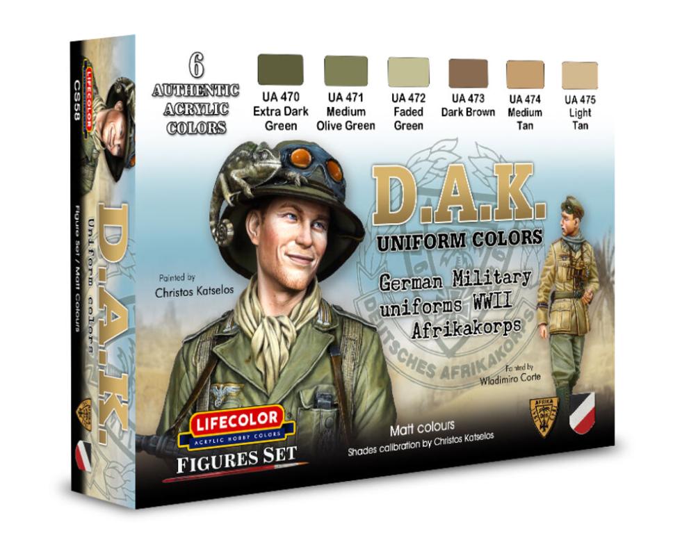 D.A.K. Uniform Colors [6 x 22 ml]