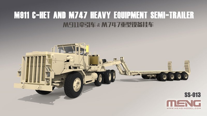 U.S. M911 C-HET(8x6)& M747 Heavy Equipment Semi-Trailer