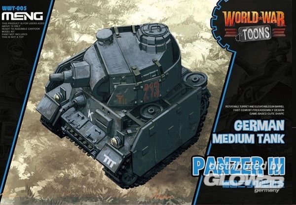 German Medium Tank Panzer III (World War Toons)