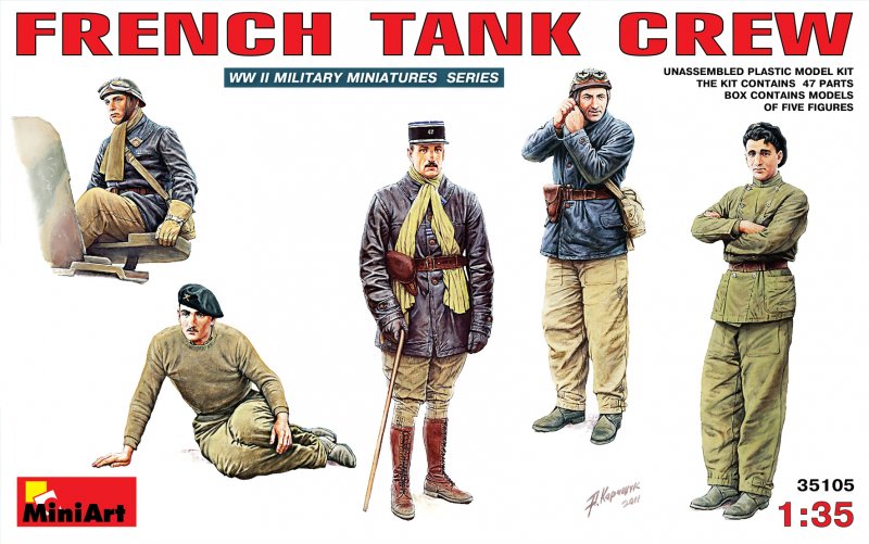 Französische Panzer-Crew