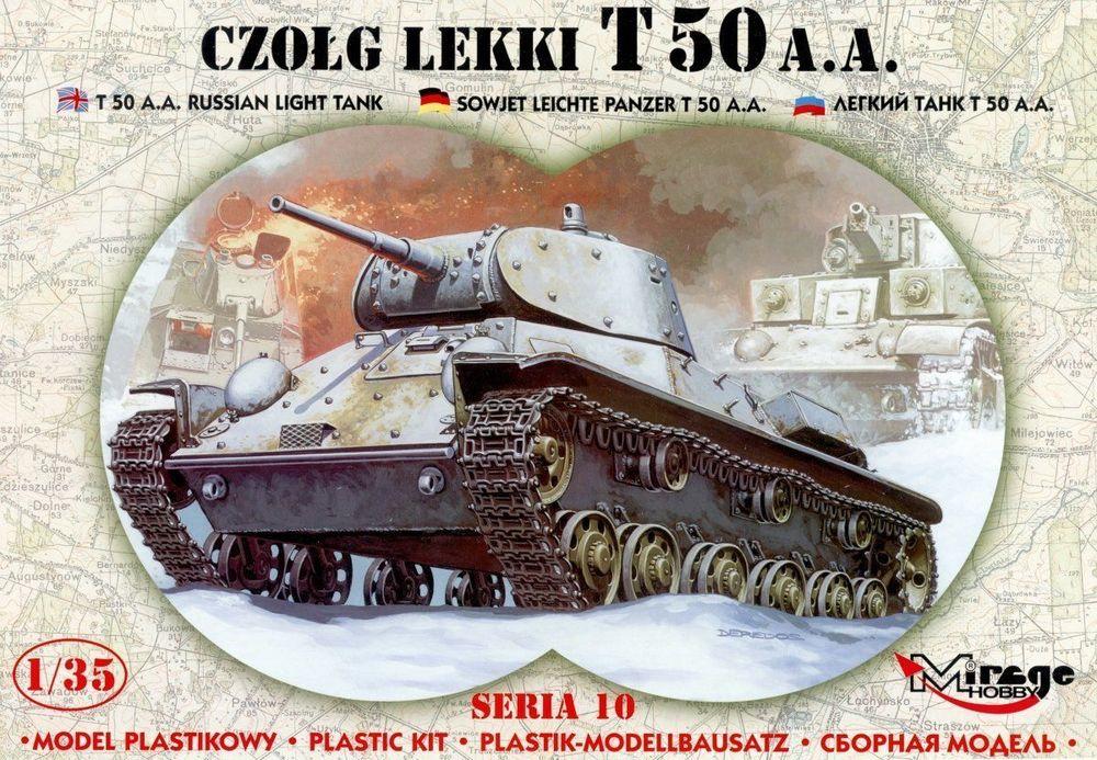 Leichter Panzer T 50 A.A mit Fotoätzteilen