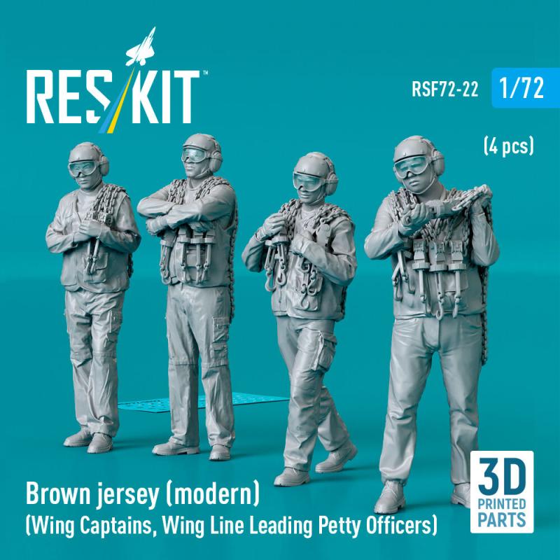 Brown jersey (modern) (Wing Captains, Wing Line Leading Petty Officers) (4 pcs) (3D Printed)