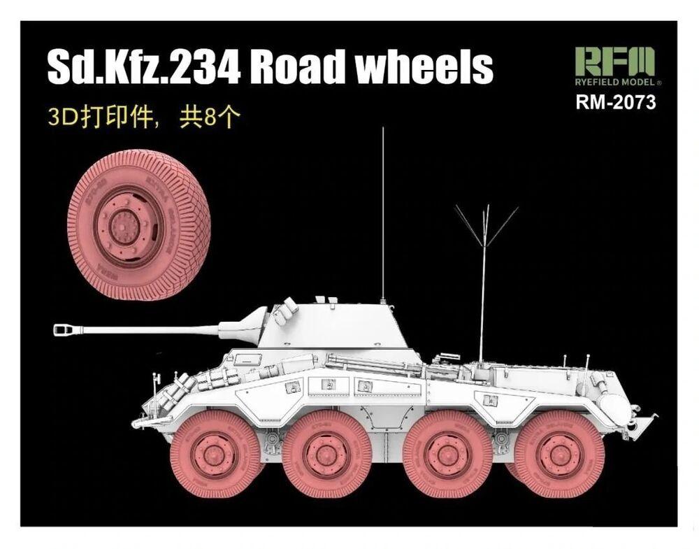 Sd.Kfz. 234 Road Wheels - 8 Wheels (3D printed)