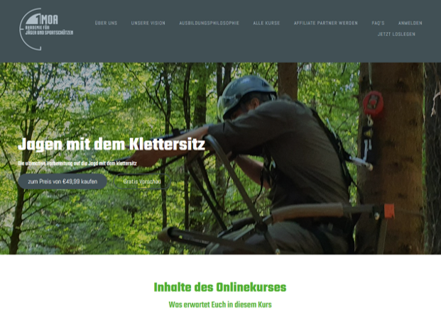 Jagd mit dem Klettersitz | Onlinekurs