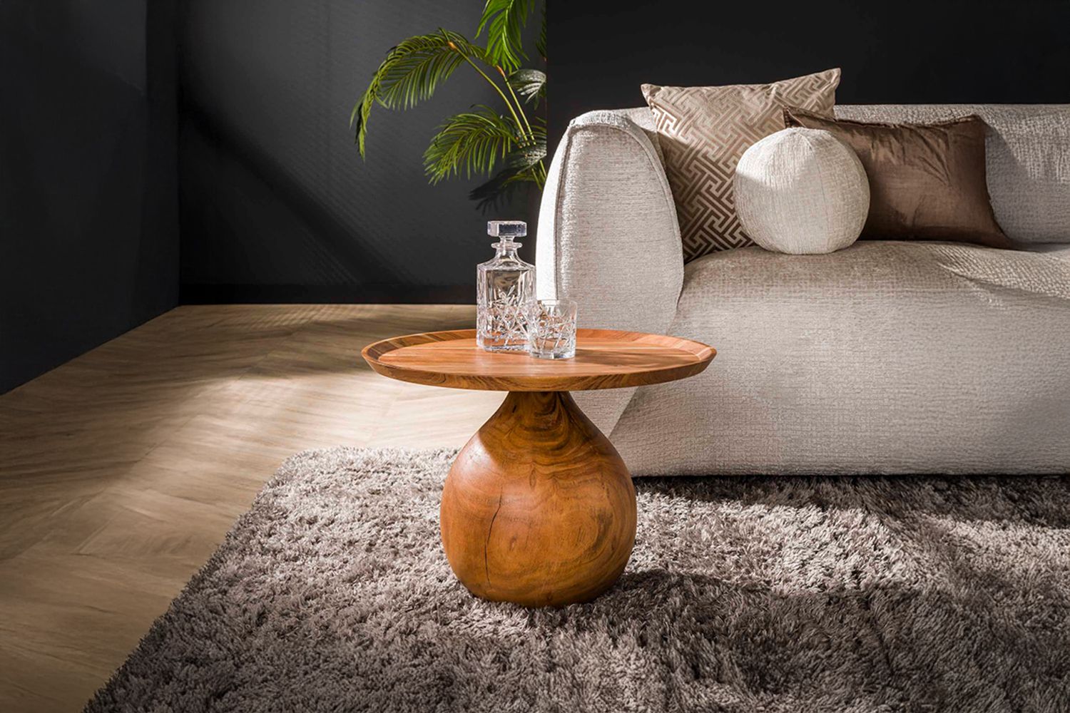 KAWOLA Couchtisch CECILIA Akazie braun