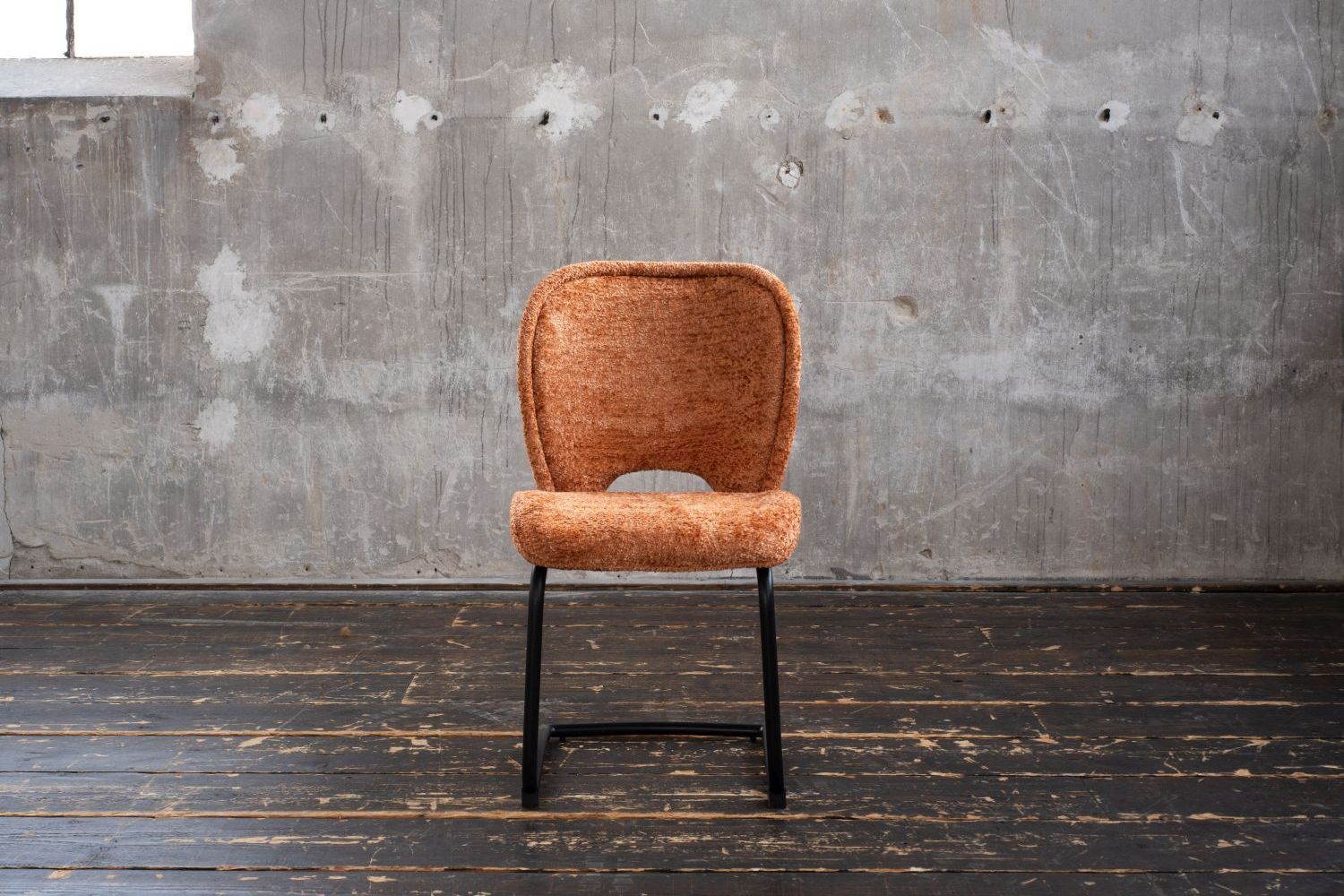 KAWOLA Stuhl JONA Esszimmerstuhl Stoff braun