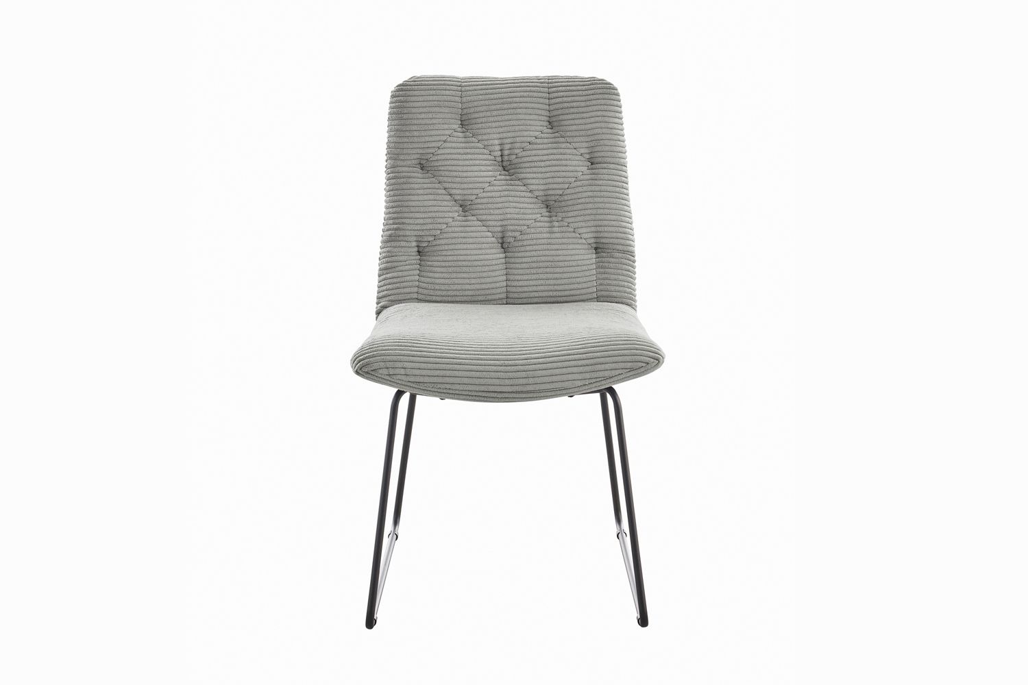 KAWOLA Stuhl NEW CHARME Esszimmerstuhl Cord steingrau