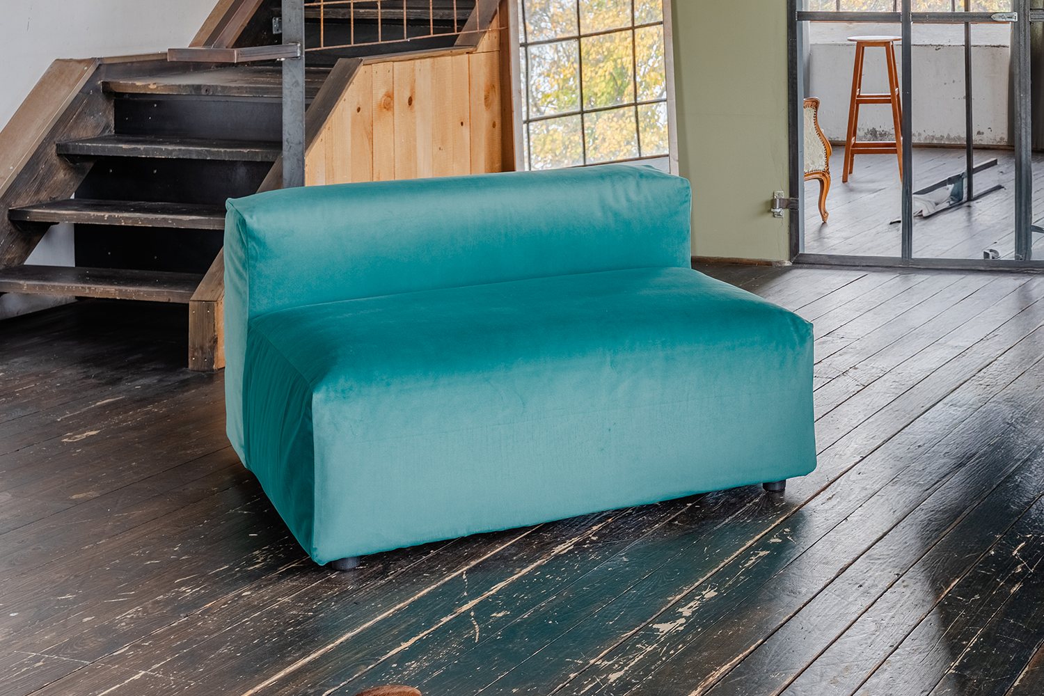 KAWOLA Sessel MIA Velvet grün