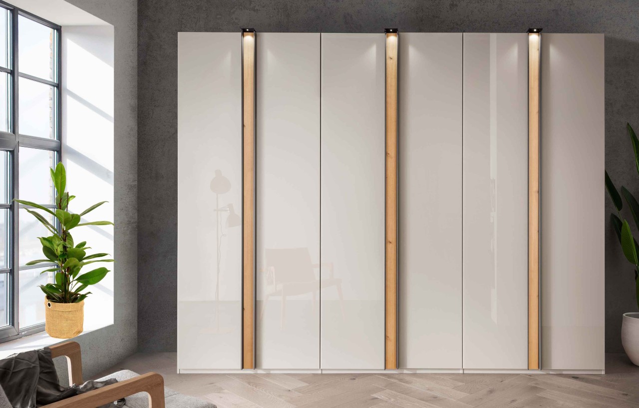 Lagos Kleiderschrank mit Glastüren