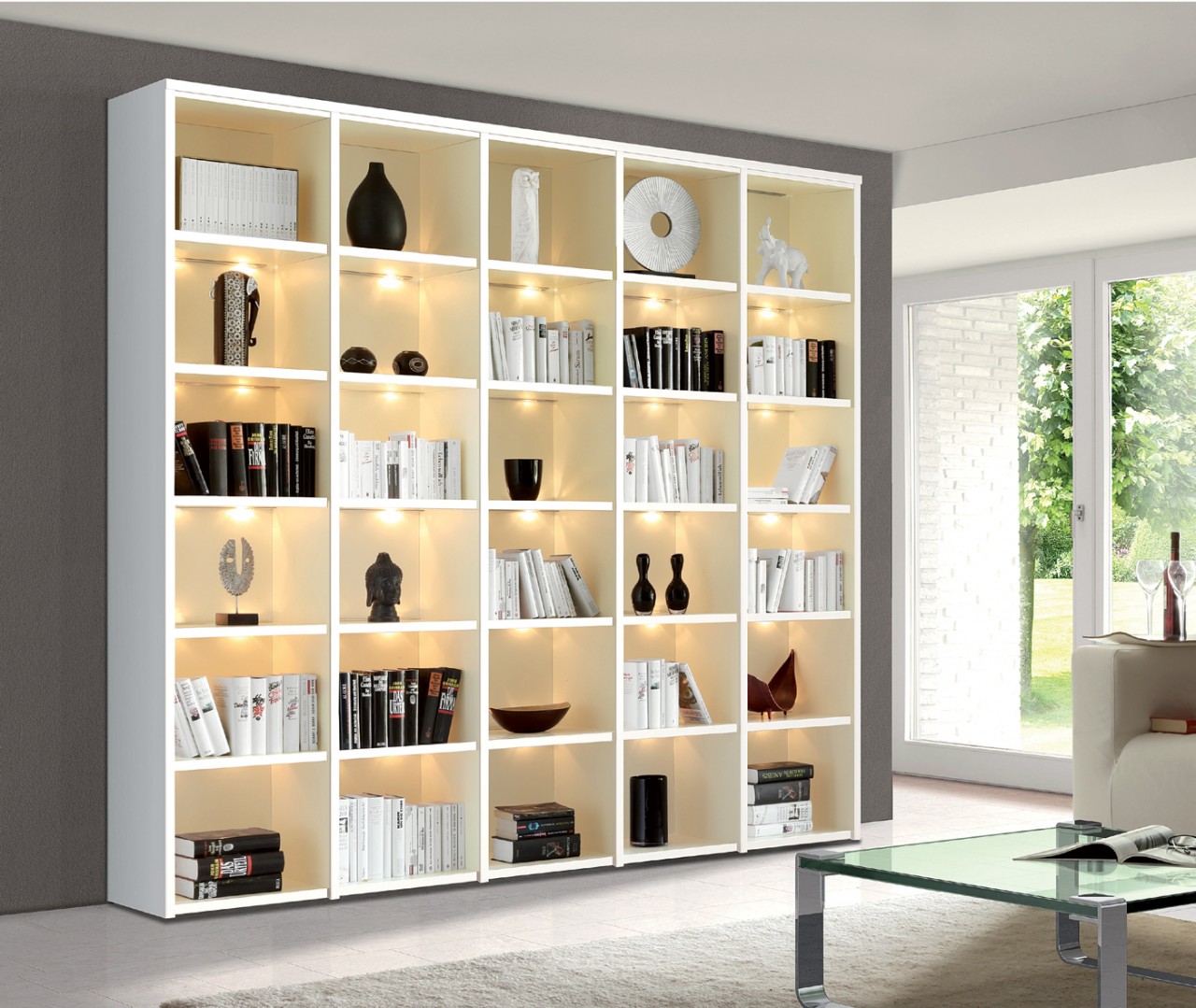 Studio Bücherregal Wand