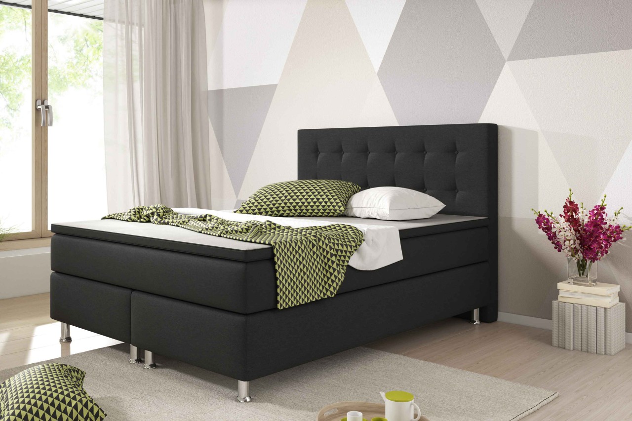 Polsterbett mit Stauraum optional