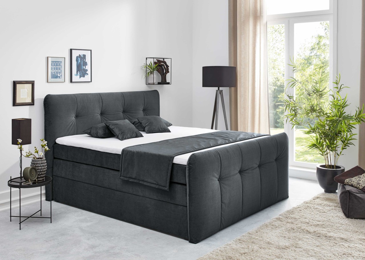 Cosima Boxspringbett 100x200 mit Bettkasten