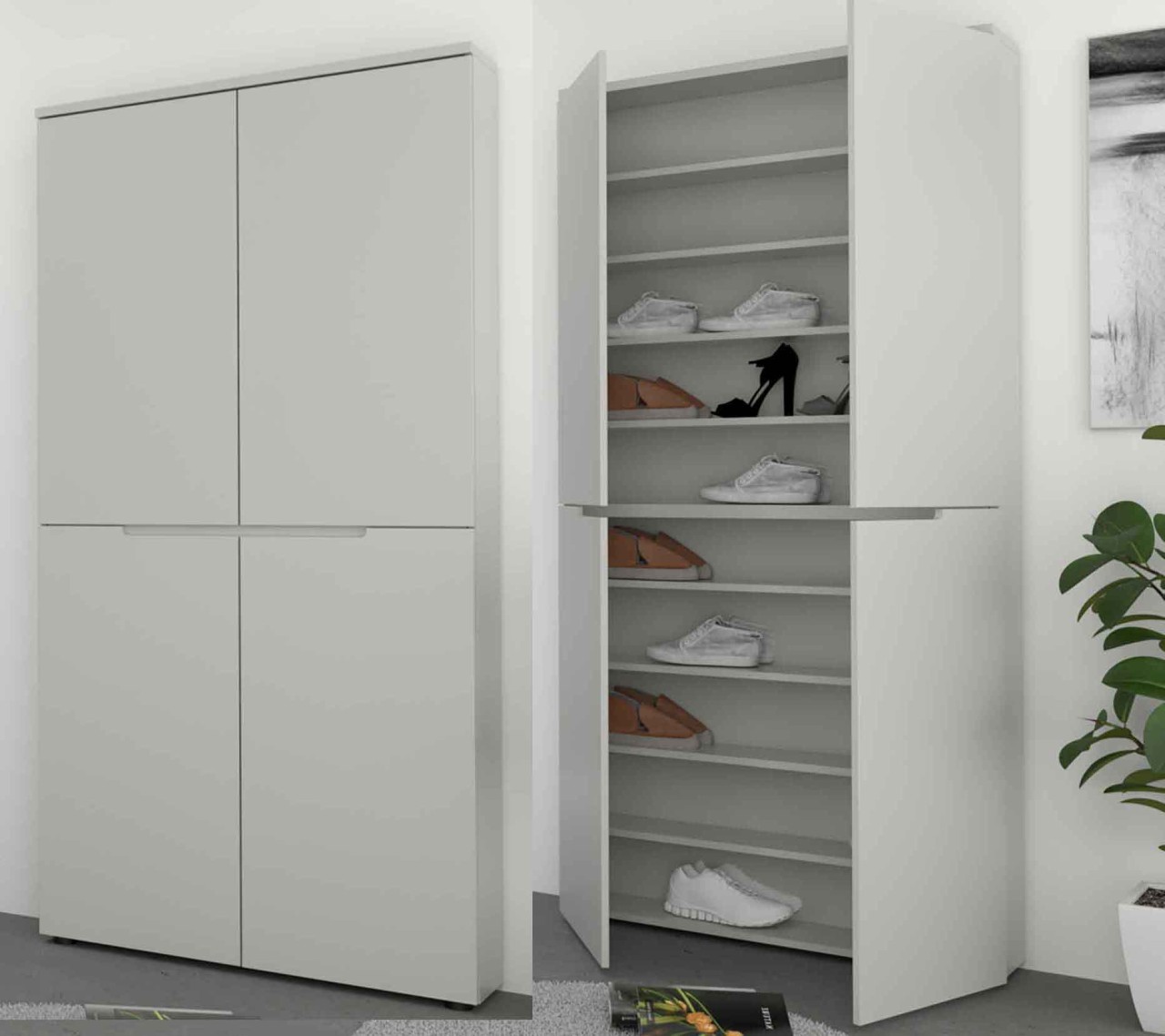 Bresta Schuhschrank geringe Tiefe