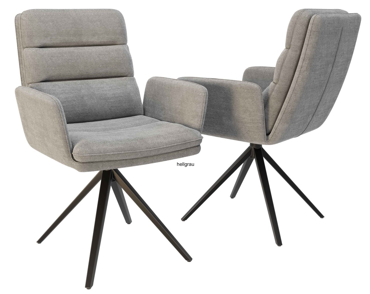 Esszimmerstuhl drehbar mit Armlehne 2er Set