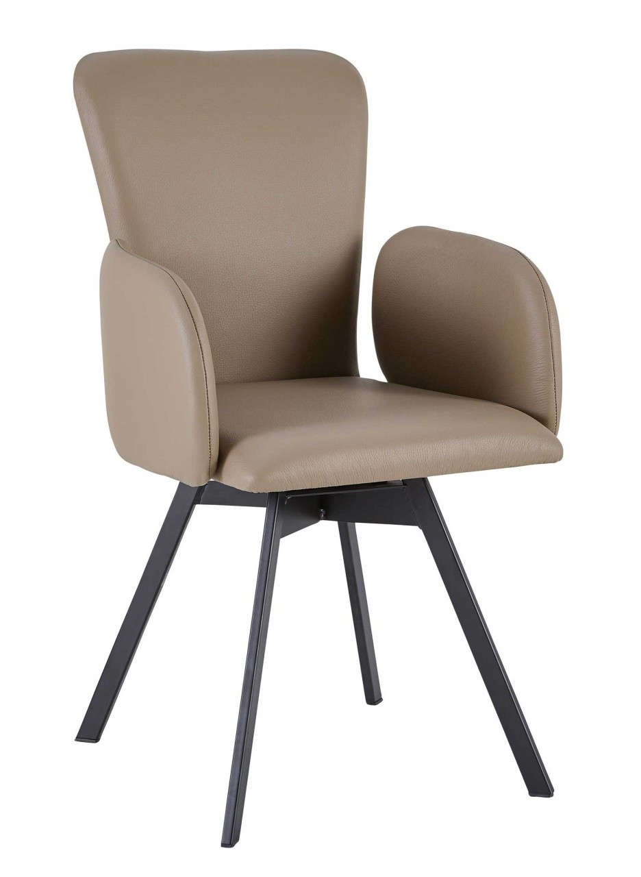 Schösswender 2er Set Armlehnstühle Microfaser Lederoptik beige kurzfristig