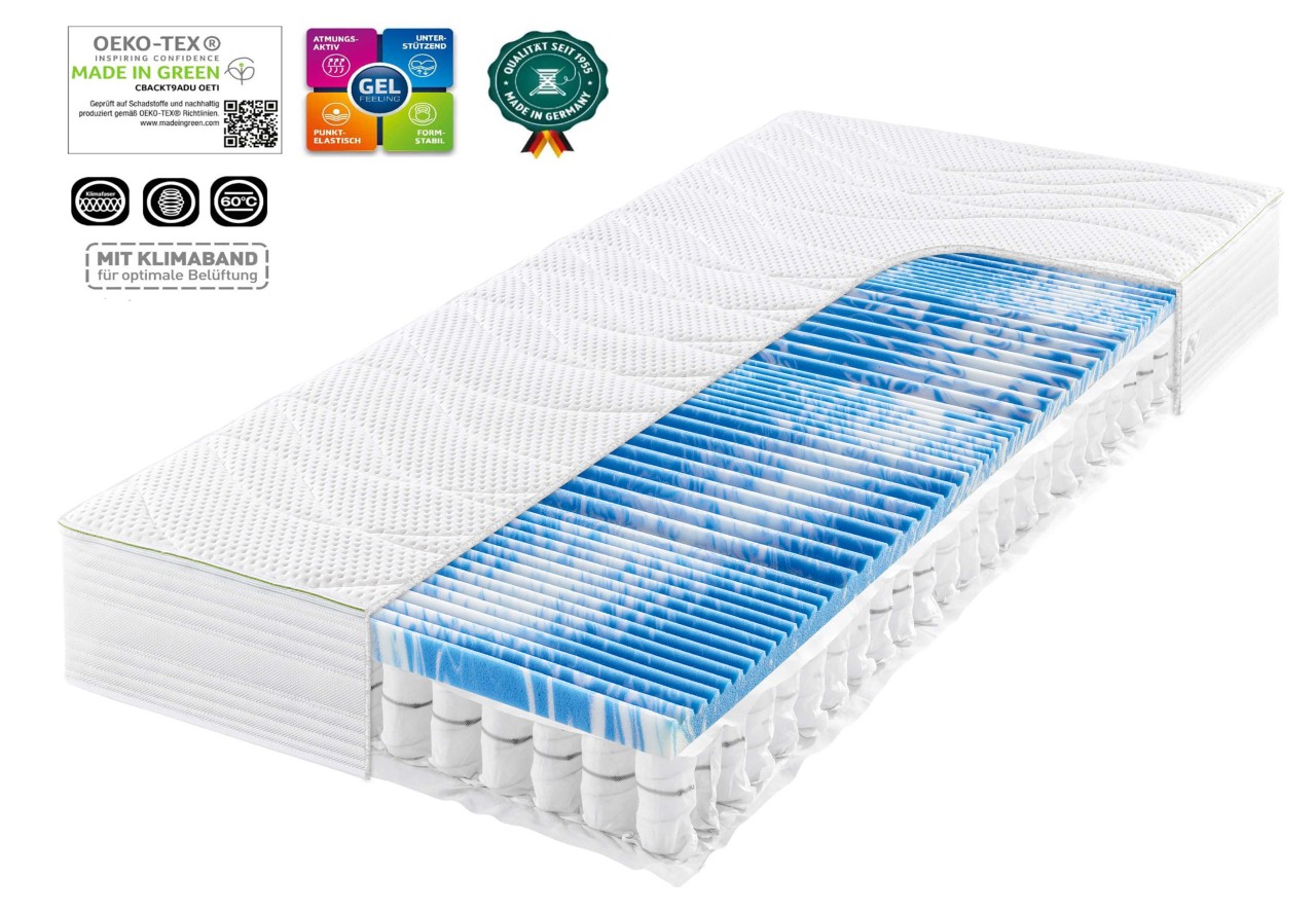 Bodensee Federkernmatratze mit Gel