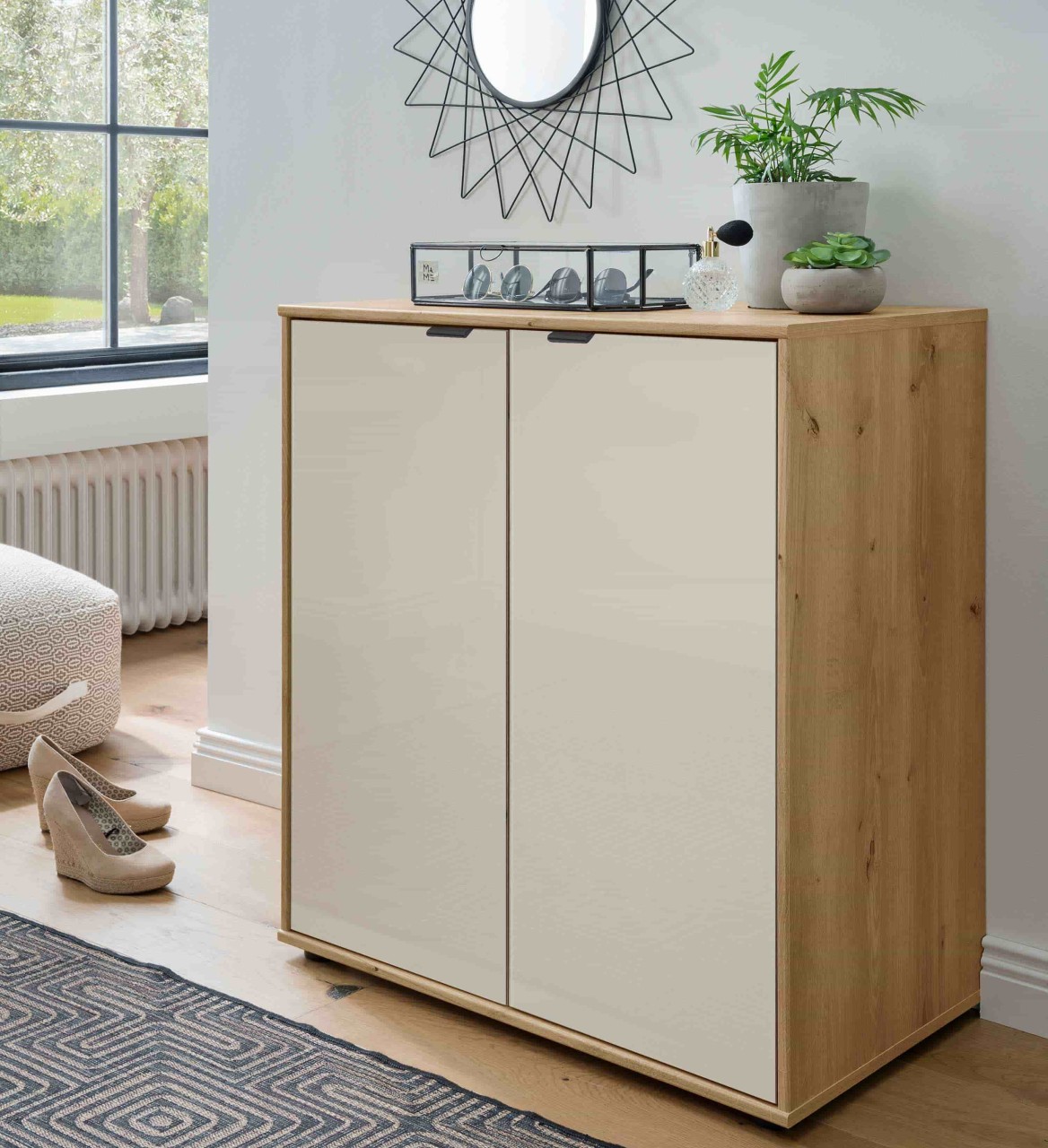 Cremona Kommode mit Glastüren