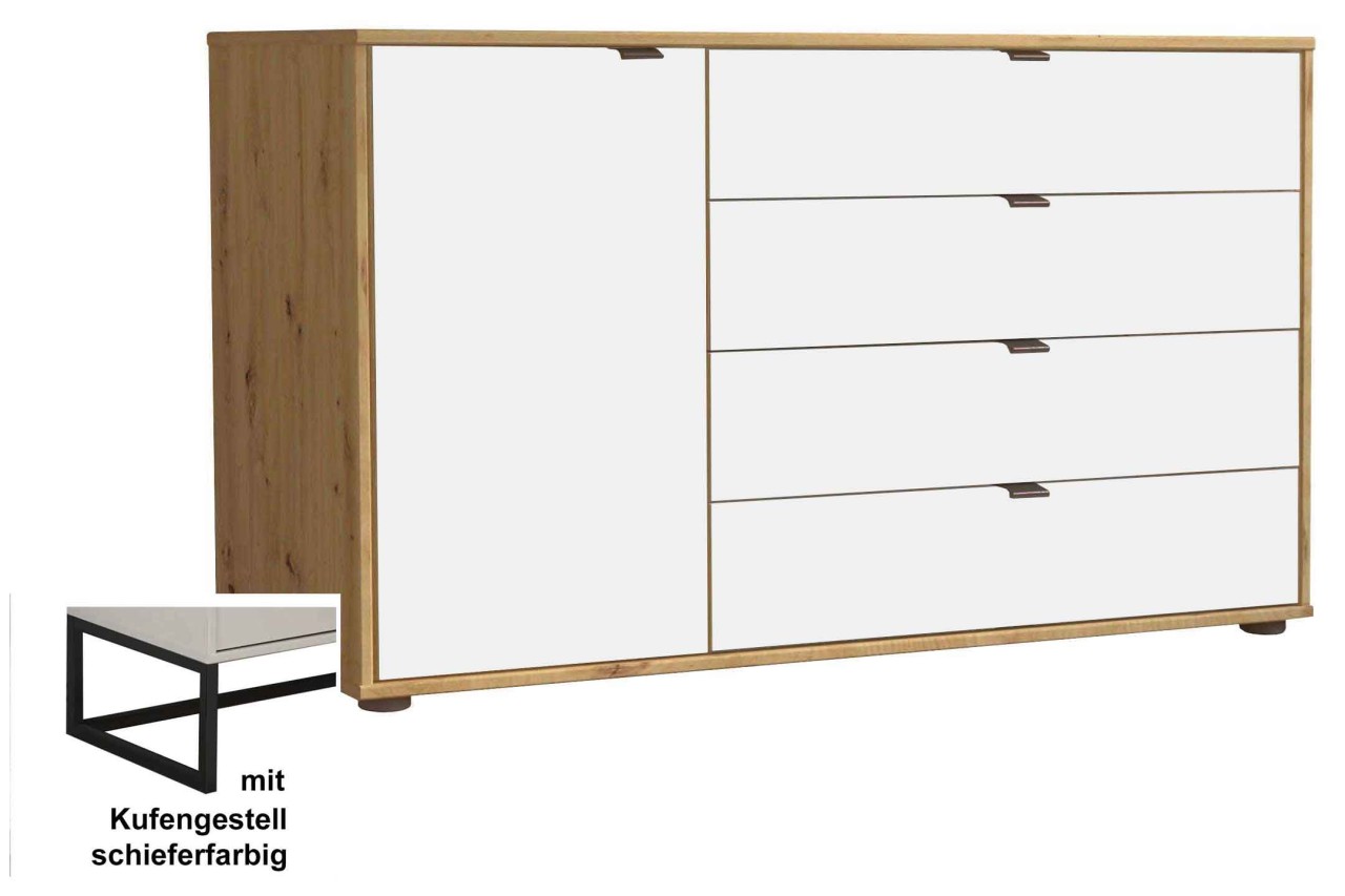 Quito Kommode weiß eiche